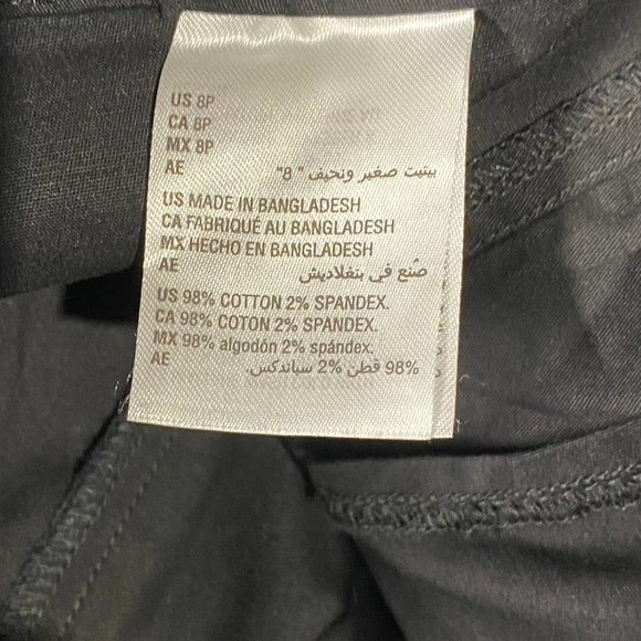 Karen Scott Women's Petite Deep Black One-Button Woven Skort SZ 8P - Picture 9 of 10